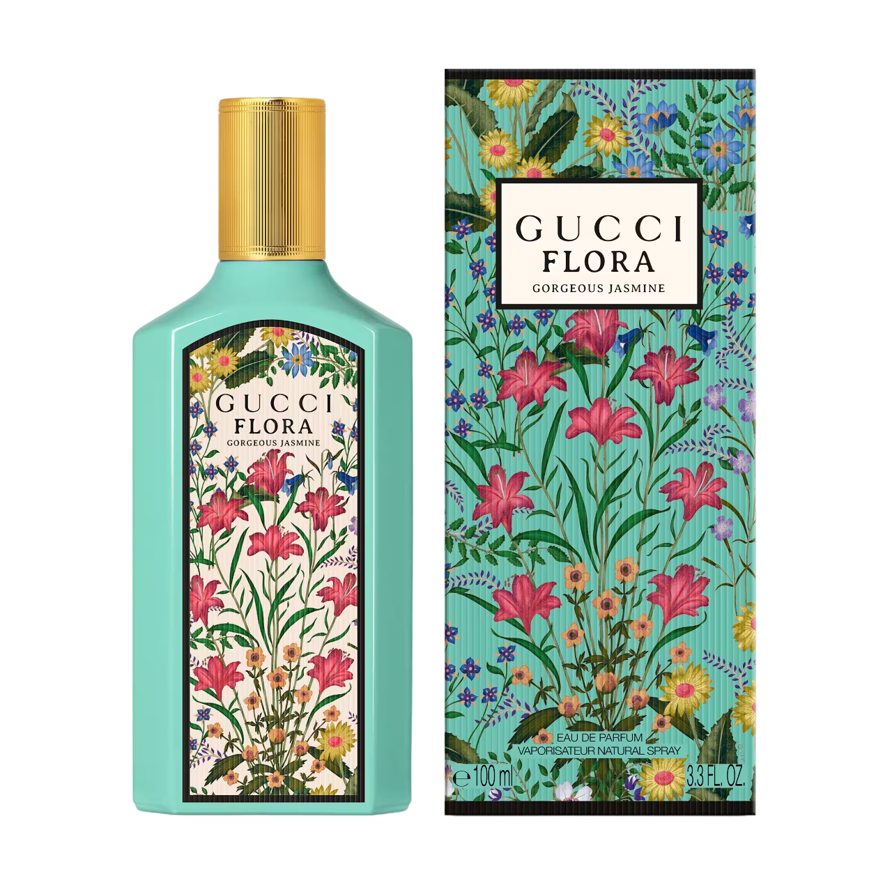 Gucci Flora Gorgeous Jasmine, 100 ml, eau de parfum donna 100ml scatolato in Stile 100 ml